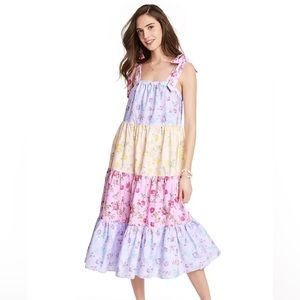 Target LoveShackFancy Margaux Tie-Strap Tiered Dress